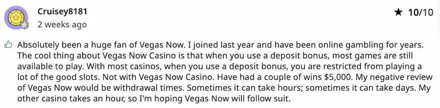 Evidence Map for Canadian Readers within the Vegasnow Casino Review AskGamblers 10/10