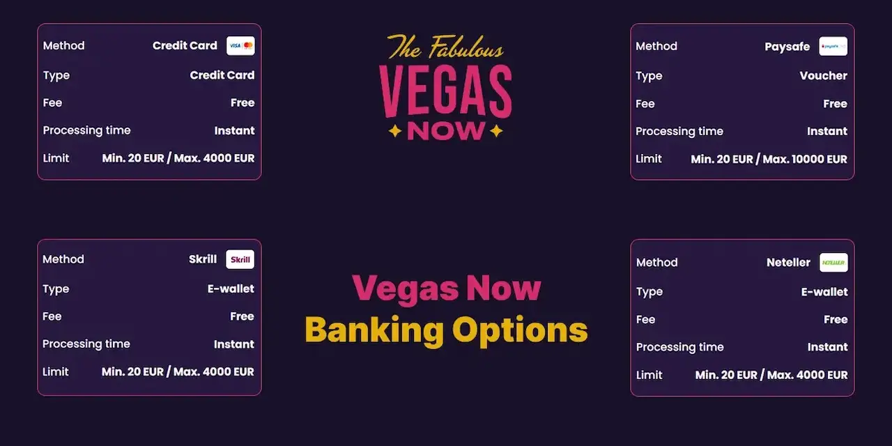 Vegasnow CAD deposit methods
